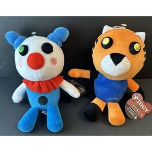 Roblox PIGGY Series 1 Plush Toys - Set Of 2 - Tigry And Clowny